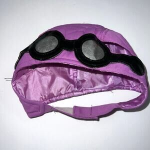 Build A Bear Workshop Purple Helmet Hat with Goggles